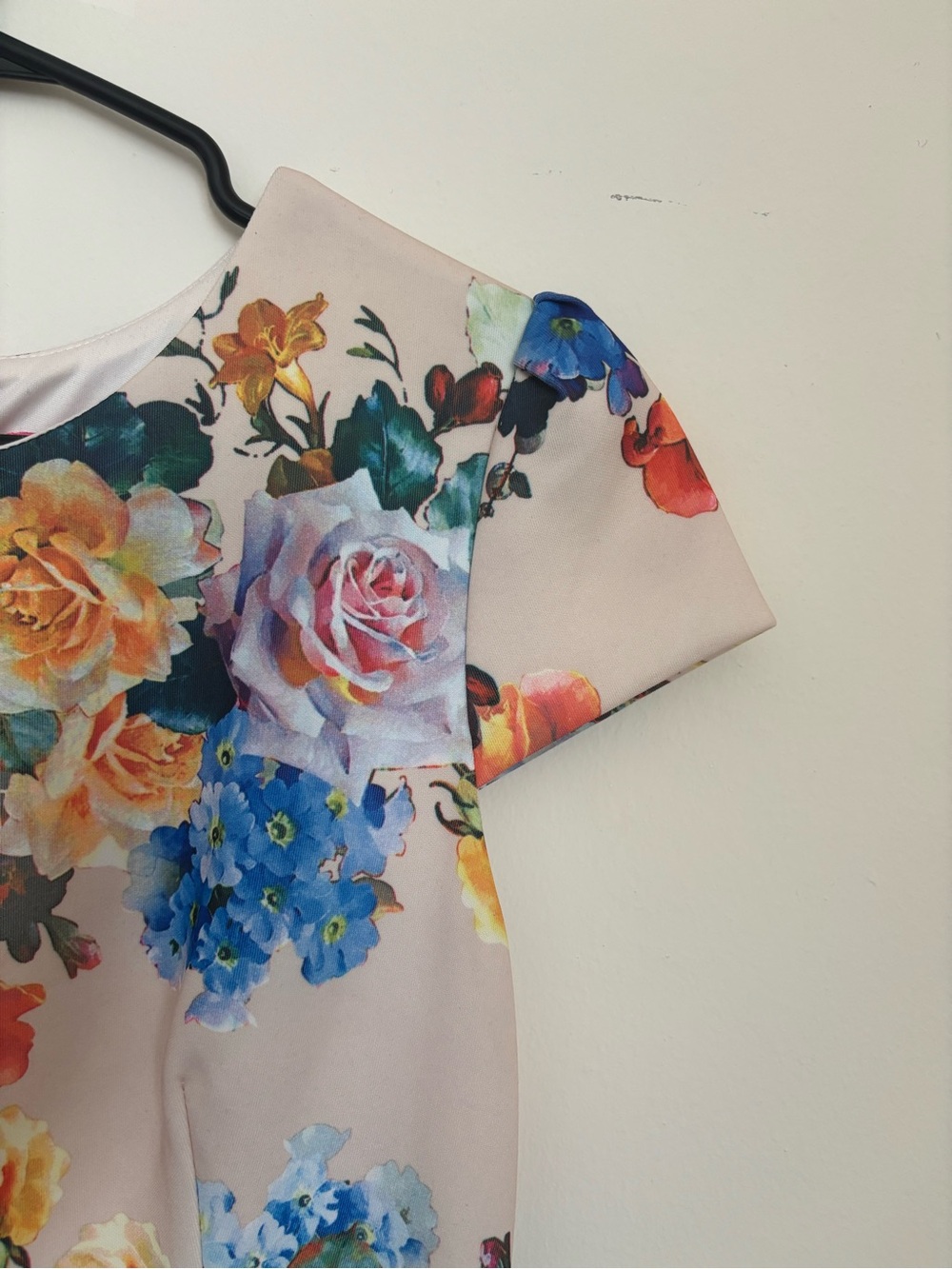 Betsey Johnson Floral Sheath Midi Dress Size 6 Multicolor - Picture 7 of 10